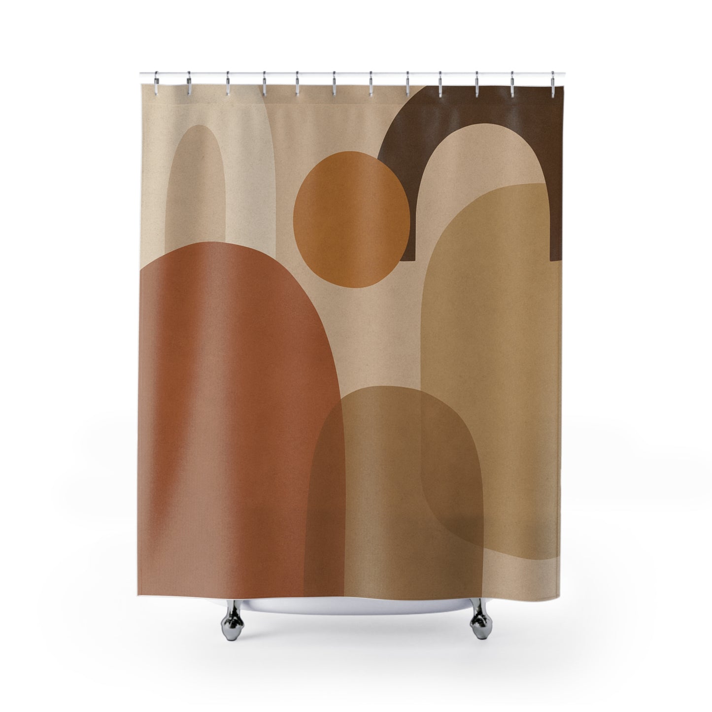 Boho Chic Shower Curtain - Modern Abstract Design