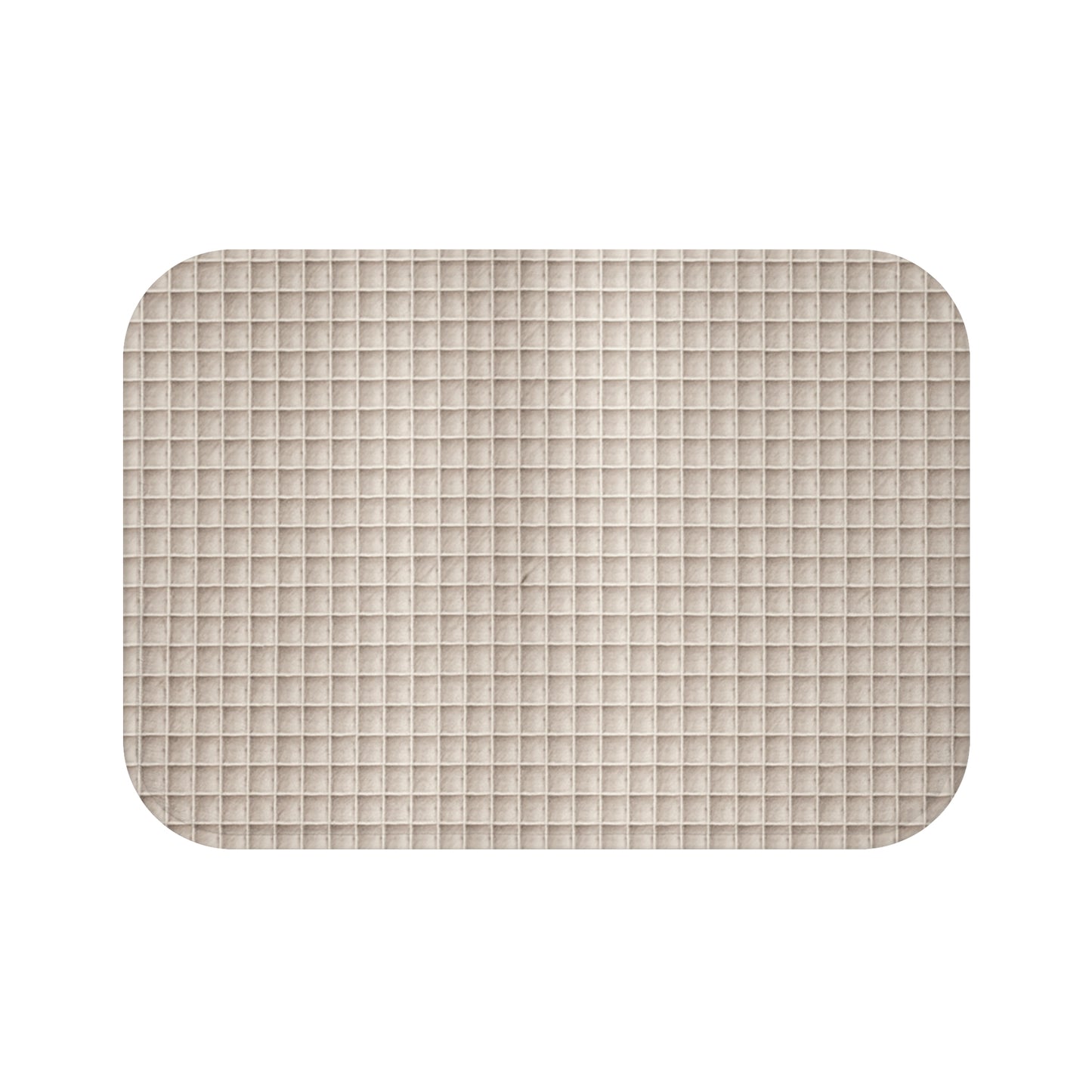 Cozy Non-Slip Bath Mat - Elegant Beige Textured Design for Spa-Like Comfort