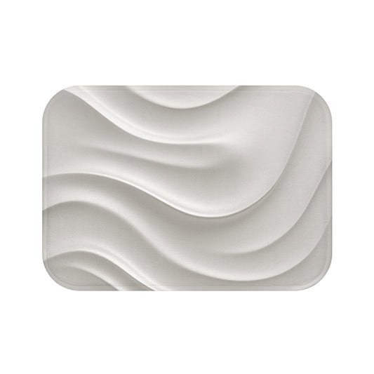 Elegant Wave Design Bath Mat for Spa-Like Comfort