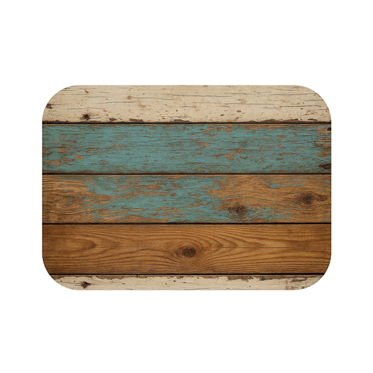 Rustic Wooden Bath Mat, Cozy Home Decor, Farmhouse Bathroom Accessory, Gift for Homeowners, Spa-inspired Bathroom Accent