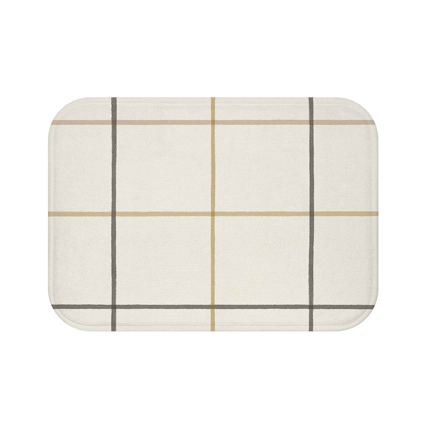 Cozy Checkered Bath Mat for Home Decor