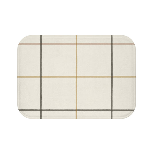Cozy Checkered Bath Mat for Home Decor
