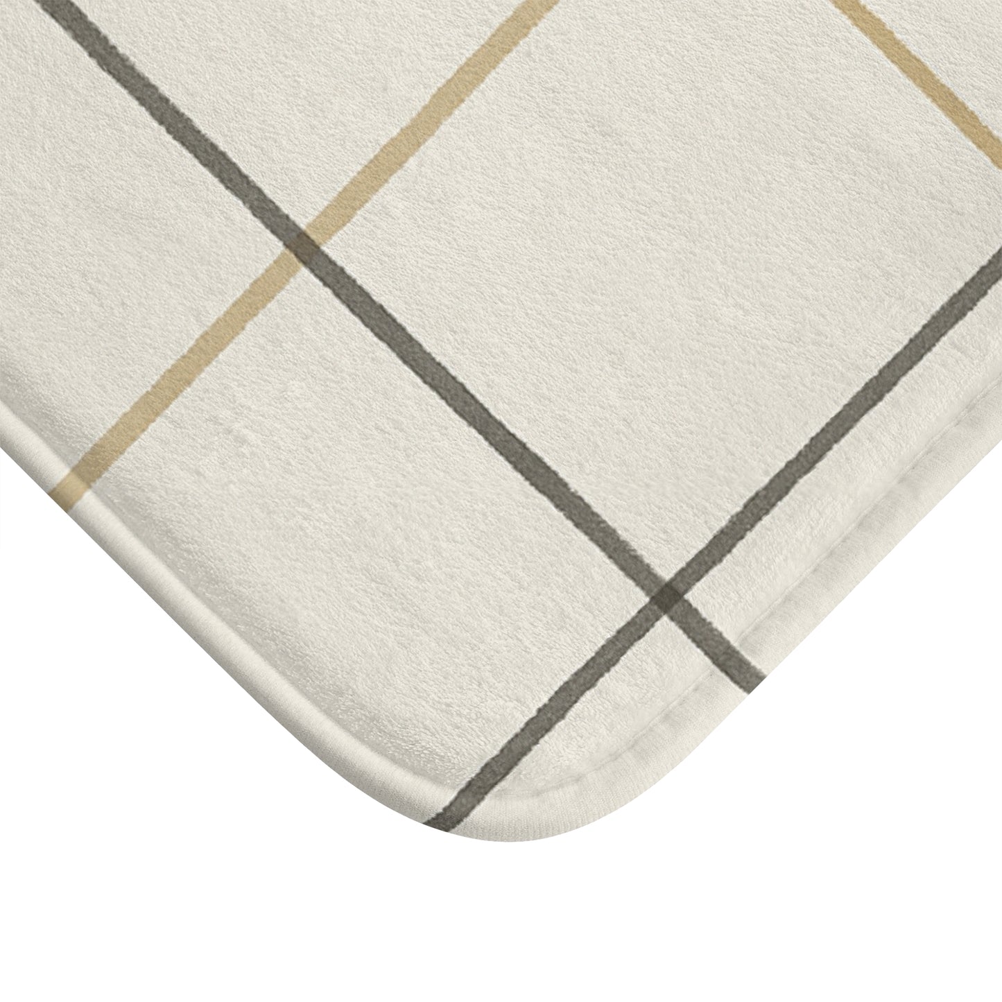 Cozy Checkered Bath Mat for Home Decor